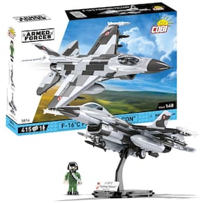Cobi5814- Aviao Militar Americano Edicao Polones F-16C Fighting Falcon 415 Pcs