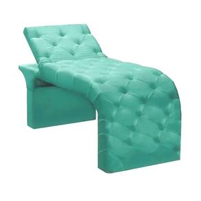 Maca Estofada Estética Cílios Regulável Spa Suede Valentina Azul Tiffany