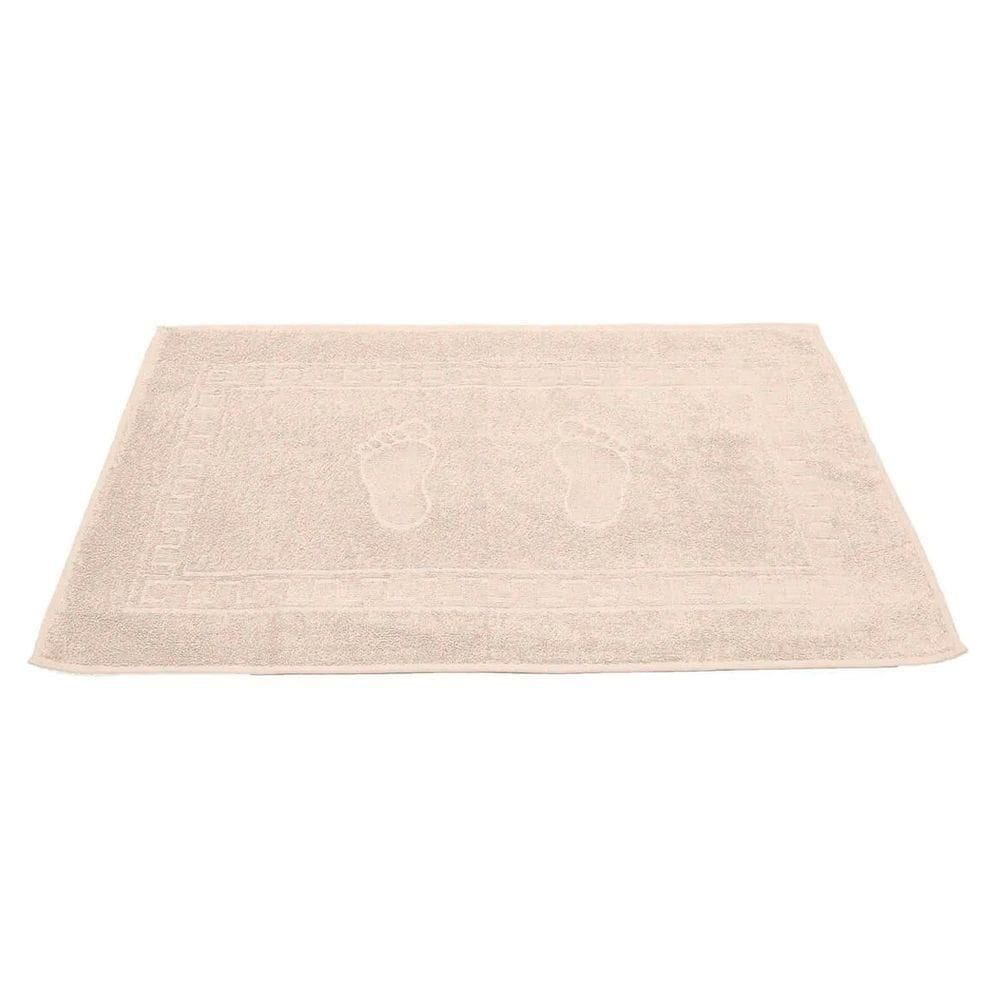 Toalha Piso Buettner Felpudo 100% Algodão Pezinhos 45cmx70cm Palha