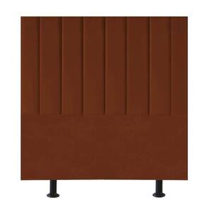 Cabeceira Estofada Cama Box Casal 140 Cm Alice Veludo Terracota