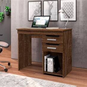 Mesa Home Office Para Computador Veneza Com Gavetas - Imbuia