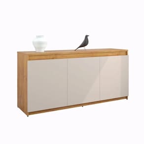 Buffet Aparador 3 Portas Onix Mel E Off White