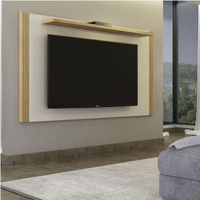 Painel Para Até 60 Polegadas Diamantina Valdemoveis Cinamomo/off White