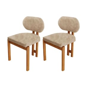 Conjunto Com 2 Cadeiras Madeira Nala Milano/Imbuia Nat.