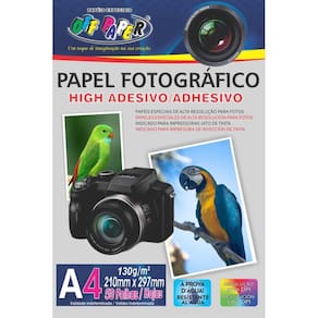 Papel Fotográfico Inkjet A4 High Adesivo 130g 50fls