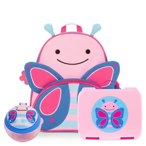 Kit Escolar Mochila Infantil + Bento Box + Porta Snack Zoo Borboleta - Skip Hop