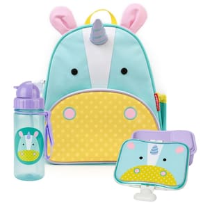 Kit Escolar Mochila Lancheira e Garrafa Zoo Unicórnio - Skip Hop