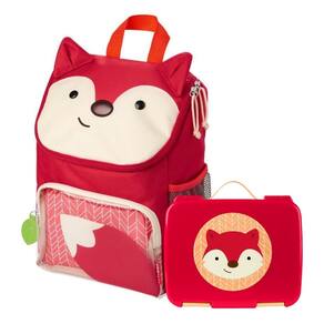 Kit Bento Box Spark Style e Mochila Escolar Zoo Raposa - Skip Hop