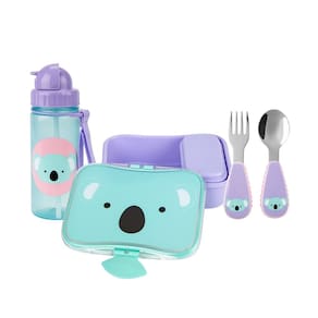 Kit Passeio com Garrafa Flip + Lancheira + Talheres Zoo Koala - Skip Hop