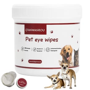 Lenço Umedecido Cao Pet Gato Cachorro Limpeza Olhos Animal de Estimaçao Cuidado Suave Seguro Hipoalergenico