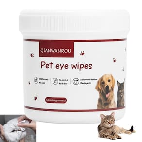 Lenço Umedecido Gato Cao Cachorro Pet Limpeza Olhos Cuidado Seguro Suave Hipoalergenico Animal de Estimaçao