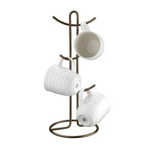 Suporte Organizador 6 Canecas Porta Xícaras Bancada Cozinha Cor Café - 1126CF Future