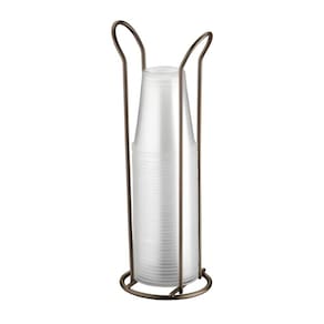 Organizador Suporte Porta Copos Descartáveis 200ml Cozinha Cor Café - 1148CF Future