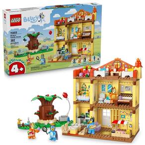 Brinquedo LEGO Bluey`s Family House 11203 com Bluey e 5 personagens