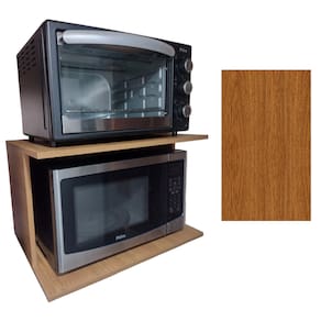 Suporte para Micro-ondas e forno em MDF Louro Freijó