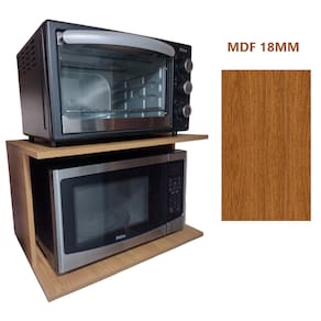 Suporte para Micro-ondas e Forno em MDF Louro Freijó 18mm