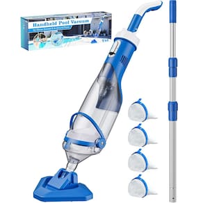 Aspirador de piscina sem fio Teguy com poste telescópico de sucção 70L/min