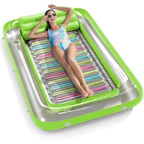 Espreguiçadeira de bronzeamento inflável Float Jasonwell 4 em 1