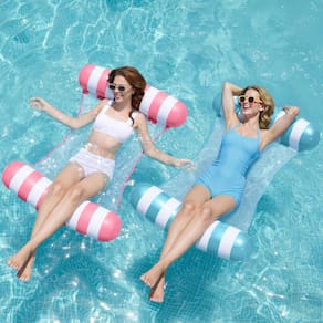 Hammock Pool Floats Sloosh Strip tipo 4 em 1 para adultos, pacote com 2