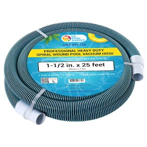 Mangueira de vácuo para piscina U.S. Pool Supply Professional 38 mm x 7,5 m