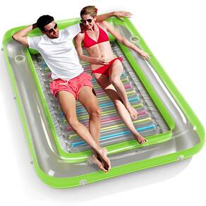 Espreguiçadeira de bronzeamento inflável Float Jasonwell 4 em 1