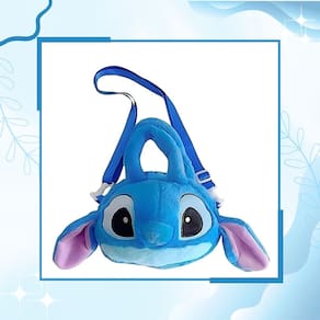 Bolsa de Ombro Disney Stitch Azul Pelucia c/ Alça Fofa | Fashion | Acessórios | Infantil | Kawaii | Presente | Aloha