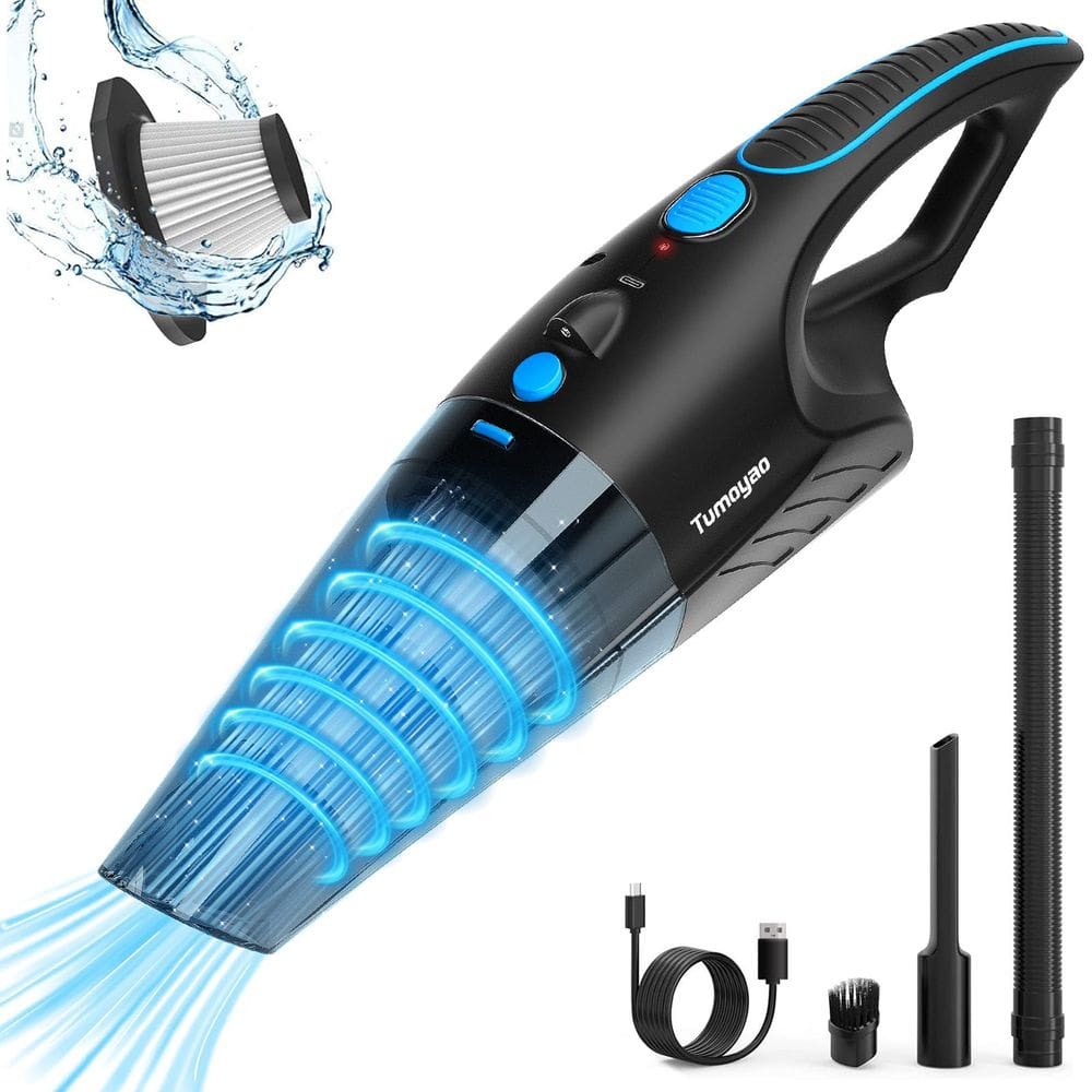 Aspirador portátil Tumoyao 21000Pa com luz LED 0,8 kg