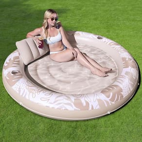 Espreguiçadeira de bronzeamento inflável Float SLOOSH Champagne