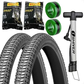 PAR Pneu Levorin Atacama Aro 26 x 1.95 MTB cravudo PAR Camara PAR Fita antifuro Bomba manual shiver