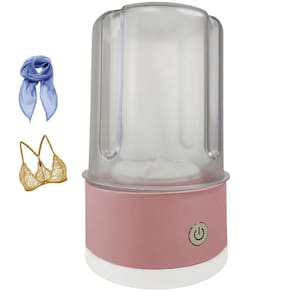 Mini Maquina de Lavar Roupa Intima Roupa de Bebe Bateria Recarregavel USB Meia Lenço Pano Bolsa Mala Viagem Portatil