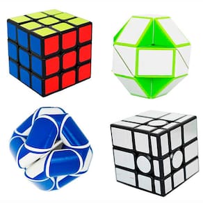 Kit Plus Cubo Mágico Divertido 4 pçs DMT7139 - DM Toys