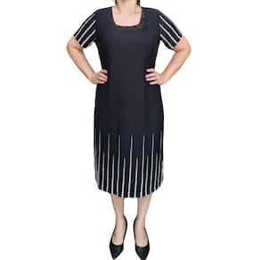 Vestido Raio de Luz Detalhado Com Pedrarias Plus Size