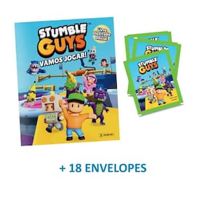STUMBLE GUYS - Álbum Capa Cartão + 18 Envelopes