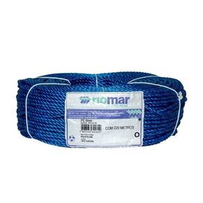 Corda Torcida Riomar Polietileno Pesca 6mmx220m Azul