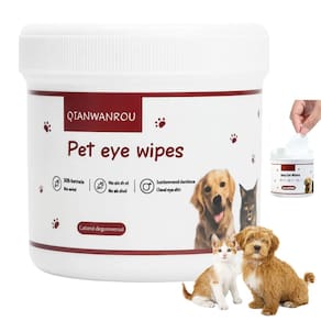 Lenço Umedecido Pet Cao Gato Cachorro Higiene Animal de Estimaçao Limpeza Olhos Suave Seguro Cuidado Hipoalergenico