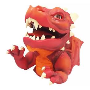 Fantoche de Plástico Dragão Chain Breakerz Zinder com Som e Animação Vermelho BR2265 - Multikids