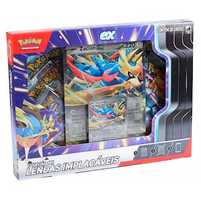Pokémon Box Coleção EX Lendas Implacáveis Zacian 38 Cartas 100-10392 35239 - Copag
