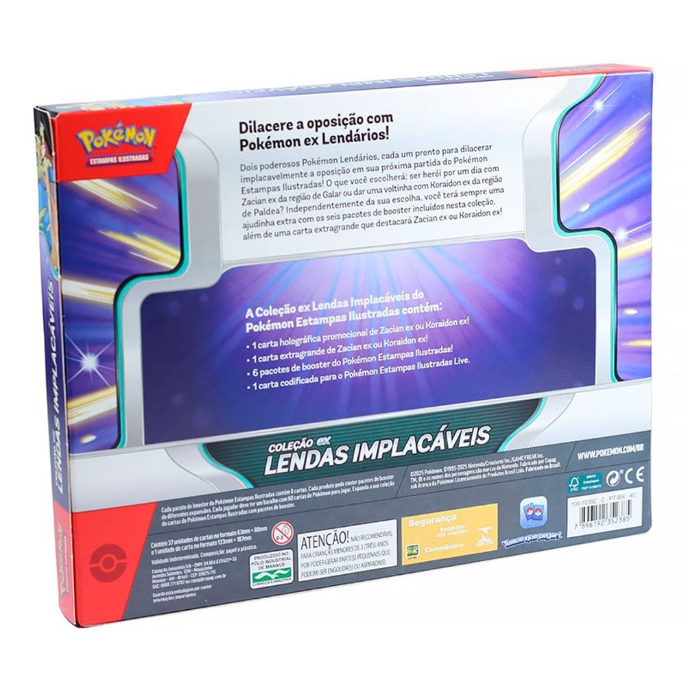 Pokémon Box Coleção EX Lendas Implacáveis | Casas Bahia