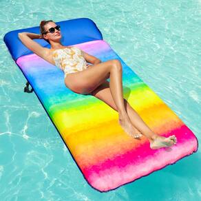 Espreguiçadeira flutuante de piscina FindUwill Oversize 72 GG Rainbow