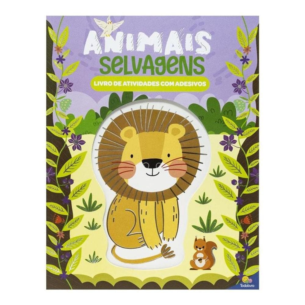 Diversão & Adesivos: Animais Selvagens