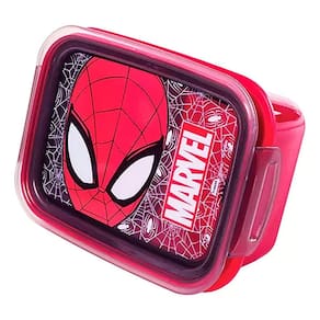 Marmita hermética com Trava Decorada Homem Aranha 850ml 16502 - Plasútil