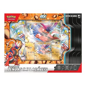 Pokémon Box Coleção EX Lendas Implacáveis Koraidon 38 Cartas 100-10392 35239 - Copag
