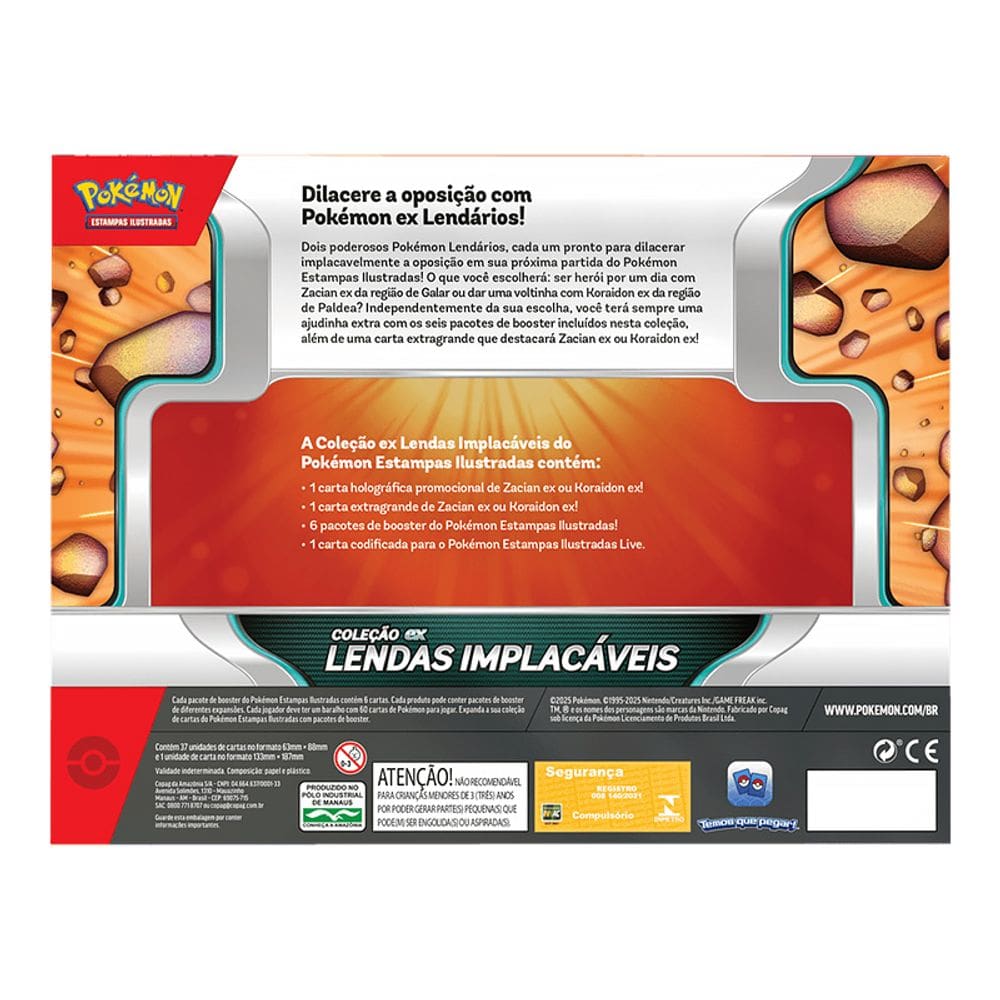 Pokémon Box Coleção EX Lendas Implacáveis | Casas Bahia