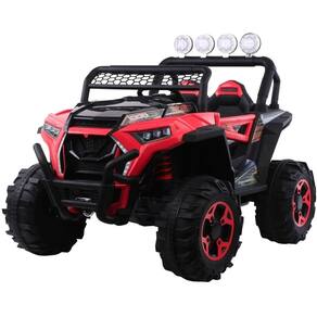 Quadriciclo Eletrico 2 Lugares Utv 4X4 12V Vermelho - Importway