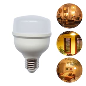 Lâmpada LED Globe 30W Alta Potência 3000K Branco Quente E27 Bivolt Kian – Luz Amarela
