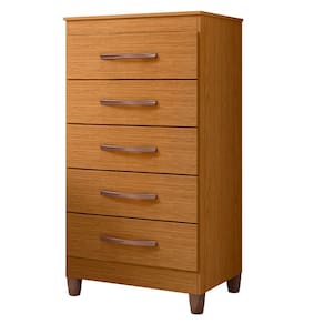 Cômoda Para Quarto 5 Gavetas 56cm Thais A02 Cinamomo - Mpozenato