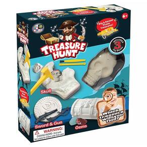 Kit Escavação Aventuras Tesouro Treasure Hunt Piratas BR2135 - Multikids