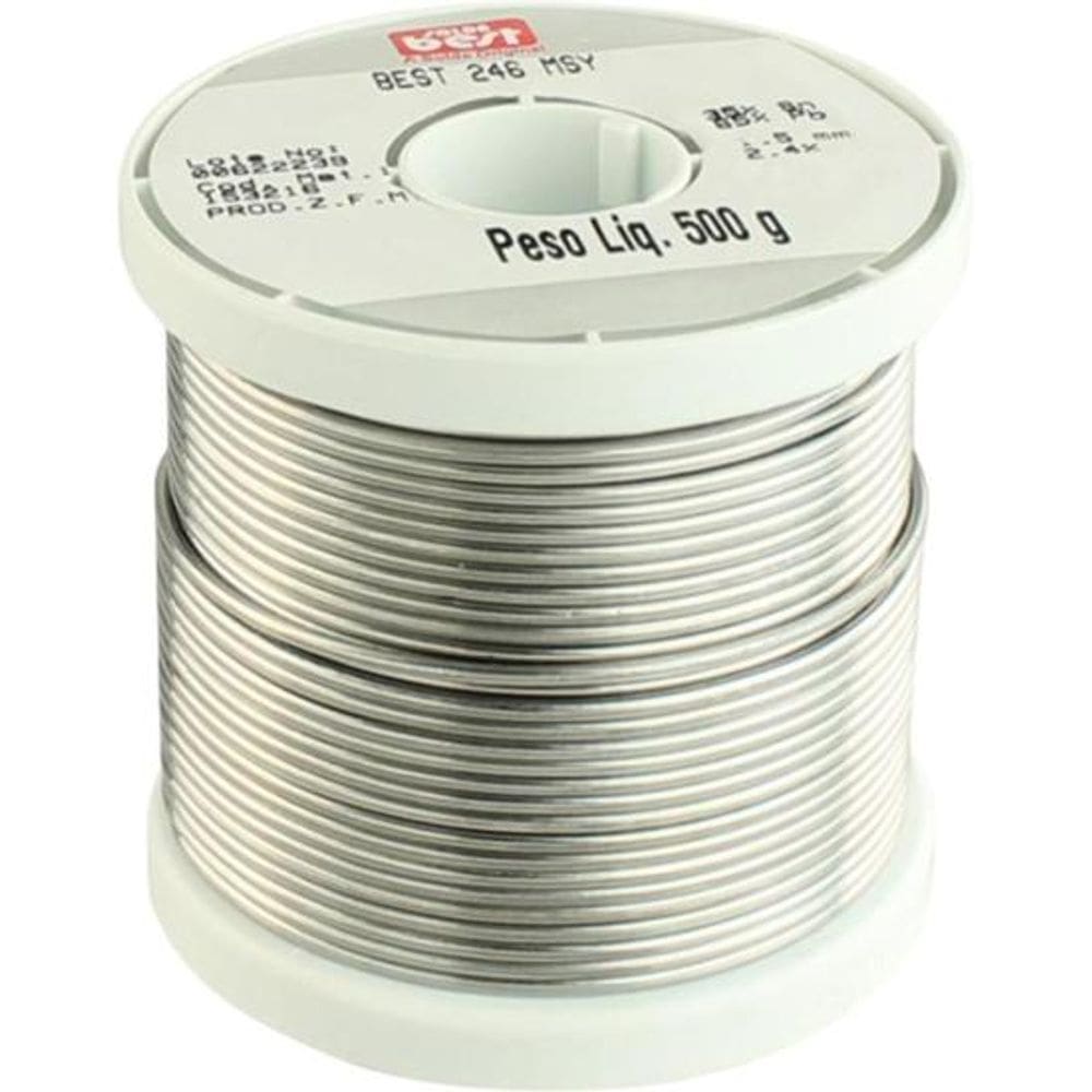 Solda em Fio 500g 35x65 Cinza BEST