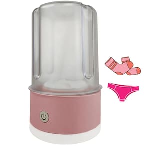Mini Maquina de Lavar Roupa Intima USB Bateria Recarregavel Lenço Meia Pano Viagem Bolsa Mala Portatil