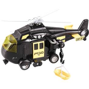 Brinquedo Helicoptero De Resgate da Polícia Luz e Som 1:20